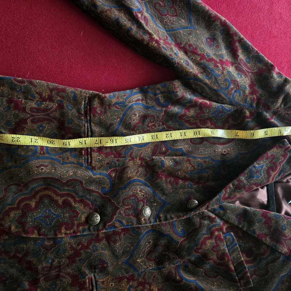 LAUREN BY RALPH LAUREN VELVET BLAZER (Tag Says P/M) - Picture 5 of 7
